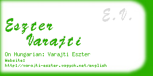 eszter varajti business card